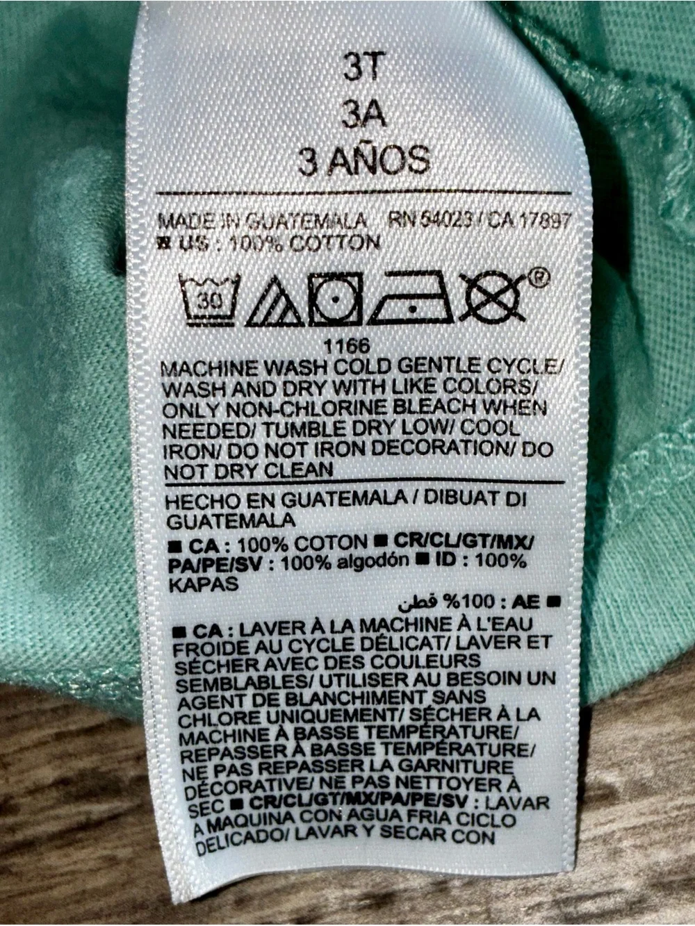 Old Navy Mint Green Camp Crew Long Sleeve Graphic Tee